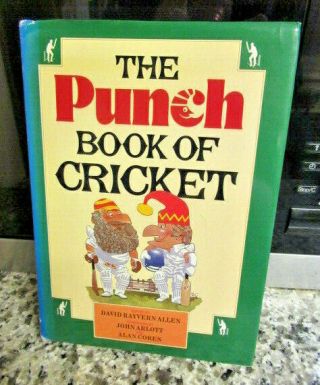 Vintage Punch Book Of Cricket Humour Hardback Book Cartoon Illustrations Sport