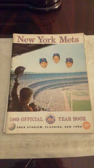 1969 Ny Mets Official Yearbook Baseball Mlb World Series Champions