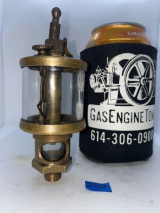 Michigan Lubricator Co.  48a8s Brass Cylinder Oiler Hit Miss Gas Engine Antique