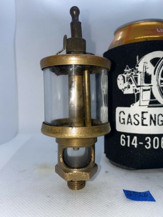 Michigan Lubricator Co.  48A8S Brass Cylinder Oiler Hit Miss Gas Engine Antique 3