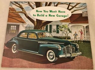 1941 Buick Dealer Sales Brochure Foldout - " Now You Won 