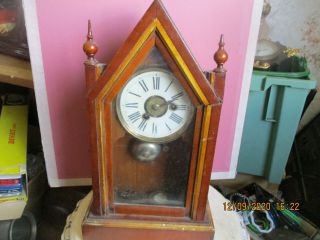Antique Victorian Spier Shelf Mantle Clock C 1910