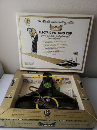 Putting Electric Vintage Eagle Electric Putting Cup 19th Hole 1969 Orig Box Vgd