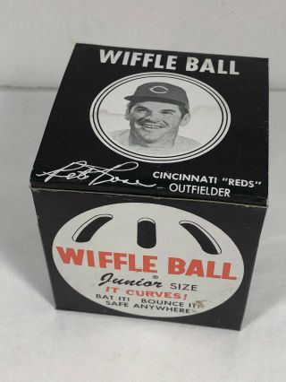 Pete Rose Junior Size Wiffle Ball W/box Vintage 1970s Baseball