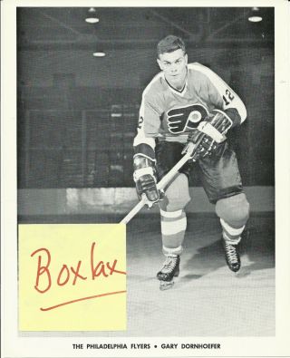 1967 - 68 Philadelphia Flyers Team Issued Photo Pack Gary Dornhoeffer