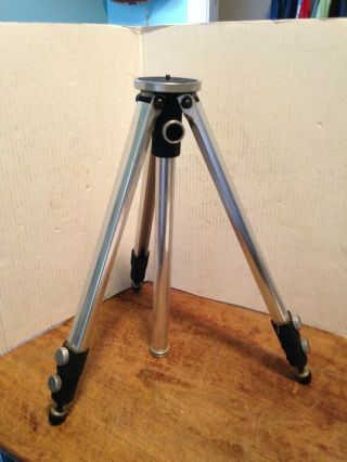 Vintage Telescoping Camera Metal Tripod Extends To 39 "