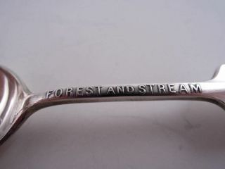 HOWARD FOREST & STREAM STERLING SOUVENIR SPOON ANTLERS RIFLE ROD FANTASTIC 3