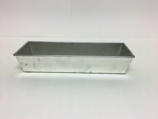 Vintage Ekcoloy Silver Beauty Pan T640 13 " X 4 " X 2 - 1/2 " Folded Edge