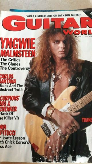 10 Drop Yngwie Malmsteen Issue Of Guitar World Vintage 80 