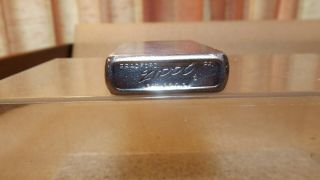 Vintage 1962 Zippo Lighter Brushed Chrome Finish V 3