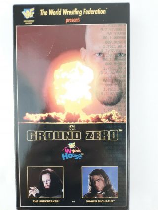 Wwf Ground Zero: In Your House Vhs 1997 Undertaker Vs Shawn Michaels Wwe Vtg