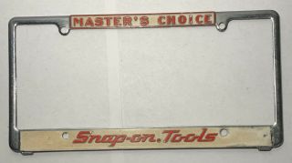 Vintage Snap - On Tools License Plate Frame/cover