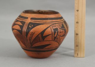 Small Antique 19thc Western Native American Indian Acoma Pottery Pot Jar,  Nr
