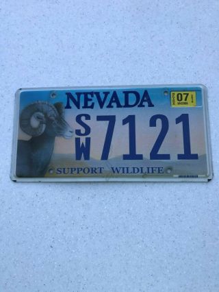 Nevada Support Wildlife Graphic License Plate