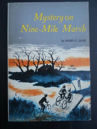 MYSTERY ON NINE MILE MARSH BY MARY C.  JANE VINTAGE SCHOLASTIC 1969 2