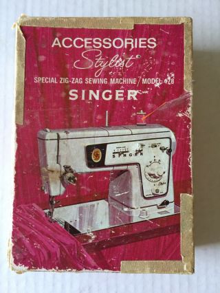 Vintage Singer Stylist Zig Zag Sewing Machine Accessories.