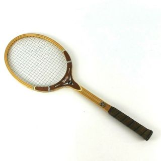 Vintage Tad Davis Hi - Point Wooden Tennis Racket 4 5/8  Grip