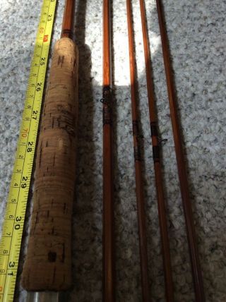 Nice/Collectible Goodwin - Granger 8 1/2’ Split Bamboo Fly Rod 3 Tip NR 2
