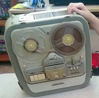 Vintage Grundig Tk35 Reel - To - Reel Tape Player/recorder.  Untested/restore/parts.