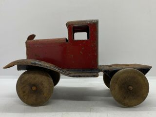 Old Barn Find Antique Collectible Vintage 1930’s Pressed Steel Tin Toy Truck