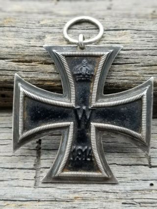 Antique Wwi German Imperial Iron Cross 2nd Class Medal Ekii 1914