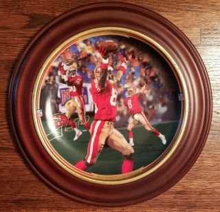 Joe Montana and Jerry Rice BRADFORD EXCHANGE Collectible Plates (2) - SF 49ers 3