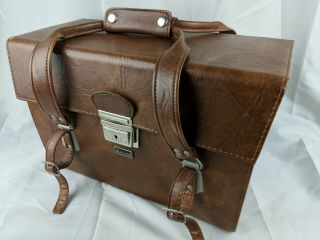 Vintage Marsand Camera Bag Hard Shell Carry Case Brown
