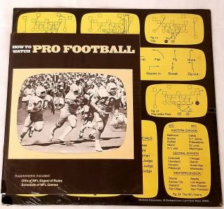 Vintage/classic Nfl 1972 How To Watch Pro Football Digest Of Rules And Schedule
