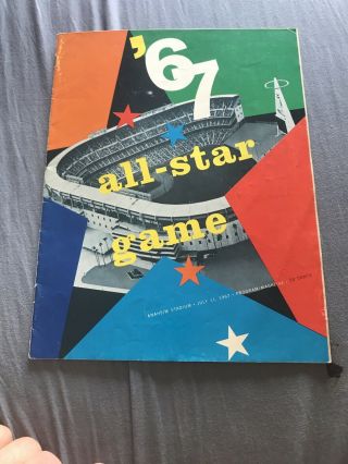 1967 Major - League Baseball All - Star Game Program.  Anaheim Stadium July 11,  1967.
