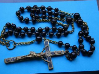 Antique French Priest // Habit Rosary // Monastery France // 1880 - 1900