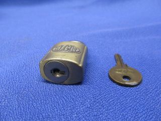 Vintage Elgin Small Padlock Lock,  Key 2