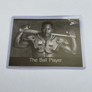 Vintage Nike Bo Jackson " The Ball Player " 5x7 Poster Card Football