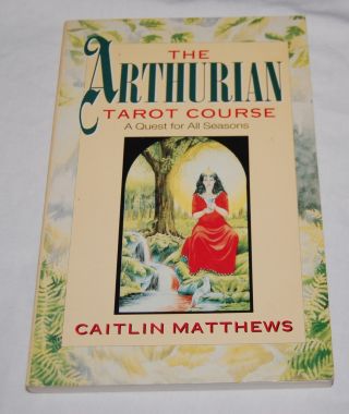 Vintage Arthurian Tarot Cards Course Caitlin Matthews Book Grail Maiden Occult
