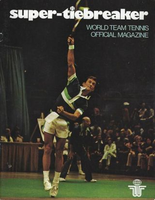 1977 York Apples Vs.  Boston Lobsters World Team Tennis Program - Wtt Fwil