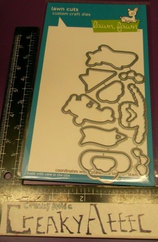 Plane And Simple Vintage Banner Die Cut Cutting Emboss Lawn Fawn Cuts Creak