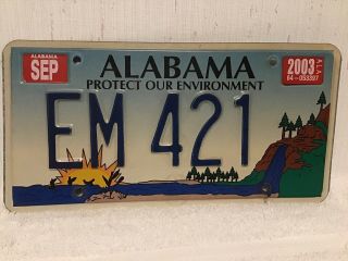 Heart Of Dixie Alabama Environment License Plate