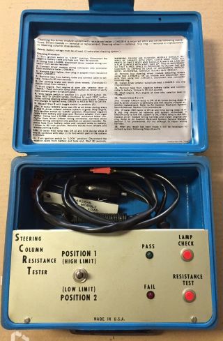 Kent - Moore J - 24628 - 4 Vintage Steering Column Resistance Tester / Diagnostic Tool