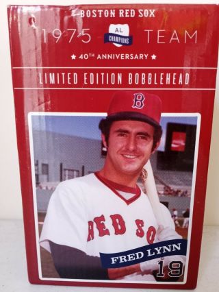Fred Lynn 1975 Boston Red Sox Sga Bobblehead 2015 40th Anniversary