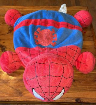 Vintage Marvel Spiderman Plush Pillow 17” X 12” Soft Plushy