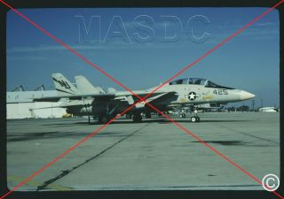 473 - 35mm Kodachrome Aircraft Slide - F - 14a Tomcat 160658 Nj425 Vf - 124 Mir 1981