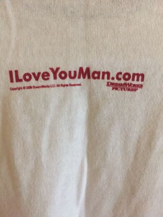 Vintage I Love You Man Official Movie Promo Large T - shirt 2009 Return The Favor 3