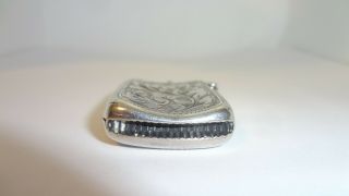Vintage Sterling Silver Match Safe Vesta Case Birmingham 1908 3