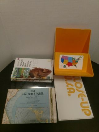 1978 National Geographic Society Close Up Usa Vintage Maps Box Set Complete