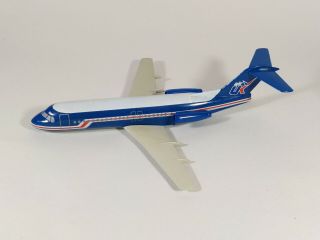 Air Uk Fokker F - 28 Plastic Aircraft Model 1:150 Scale Wooster Vintage Read