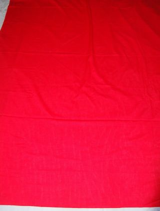 Vintage Solid Red Linen Tablecloth 60 X 80 Christmas Holiday Rectangle