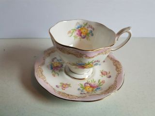 Royal Albert Pink Tea Cup And Saucer Set Vintage