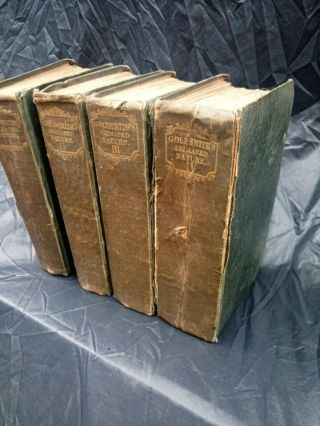 Antique Books A History Of The Earth And Animated Nature By Oliver Goldsmith X4