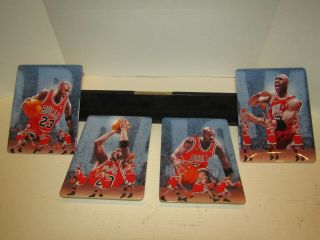 Michael Jordan Final Shot Plate Set Ceramic Display Upper Deck Nba Basketball