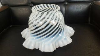Antique Opalescent Swirl Glass Shade