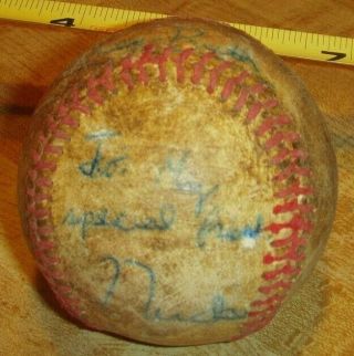 Vintage Cragstan Baseball Glove Leather Practice mitt RH Babe Ruth BB? 3